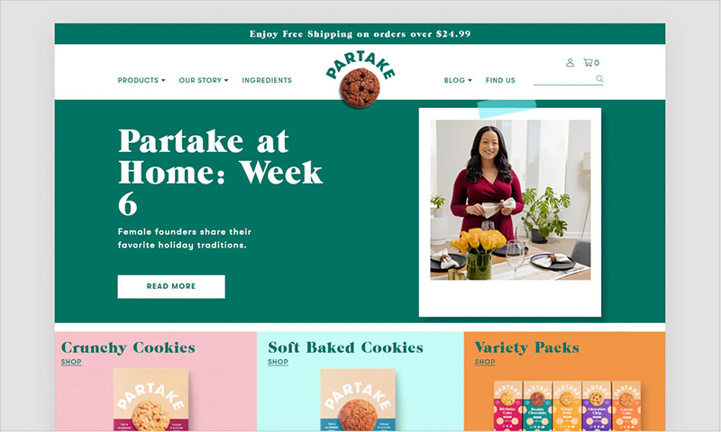 Shopify 웹사이트 예시 3