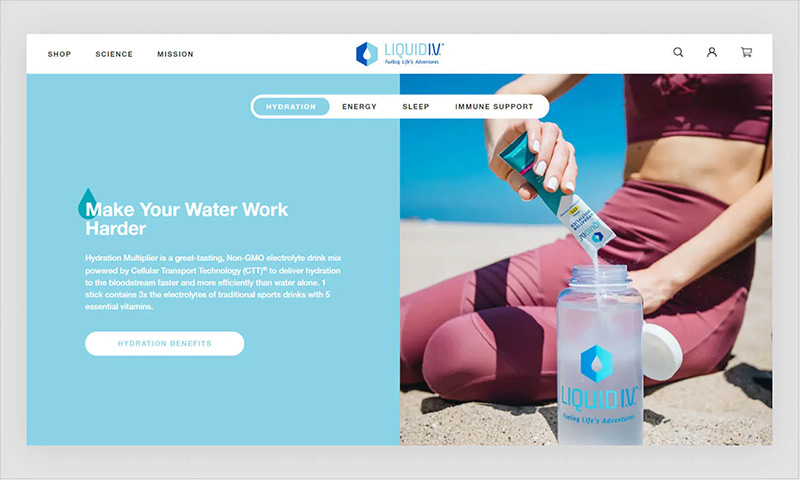 Shopify 웹사이트 예시 4